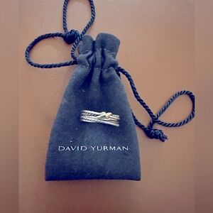 David Yurman X Crossover Band Ring
Sterling Silver with 18K Yellow Gold, 6mm